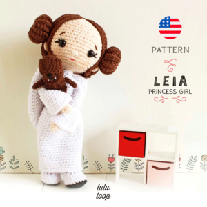 Leia Amigurumi Pattern by Lulu Loop Crochet