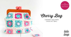 Crochet Granny Squeare Bag Pattern and Video Tutorial by Lulu Loop Crochet