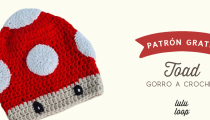 Gorro Crochet Toad honguito Mario Bros Patron Gratis