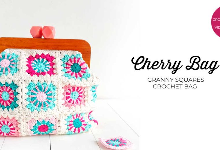 Crochet Granny Squeare Bag Pattern and Video Tutorial by Lulu Loop Crochet